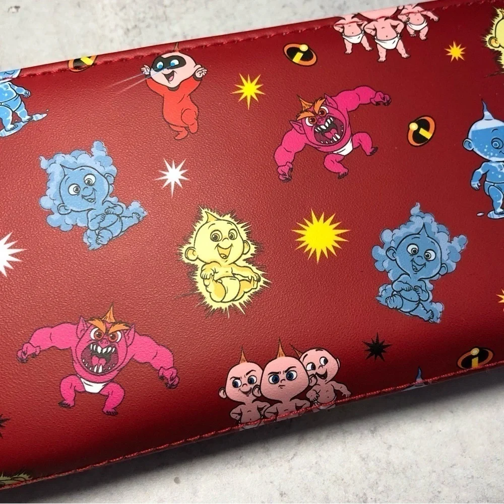 Loungefly Disney Pixar The Incredibles Jack Jack AOP Wallet NWT
